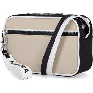 women's Bilateral Oatmeal High Seas Camera Crossbody Imported zipper pocket